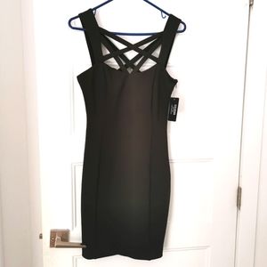 Sexy GUESS little black strappy dress